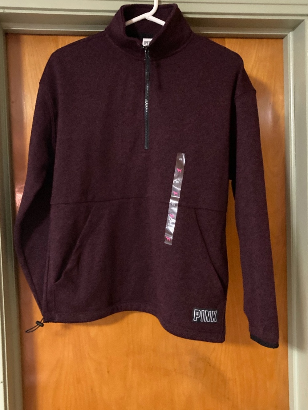 NWT Victoria's Secret Pink Quarter Zip Pull Over Size XS